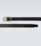 Saint Laurent - Cassandre leather belt