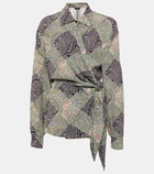 Etro Printed wrap top