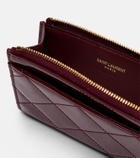 Saint Laurent Paris Fragments patent leather card holder