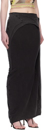 Ottolinger Black Slitted Maxi Skirt