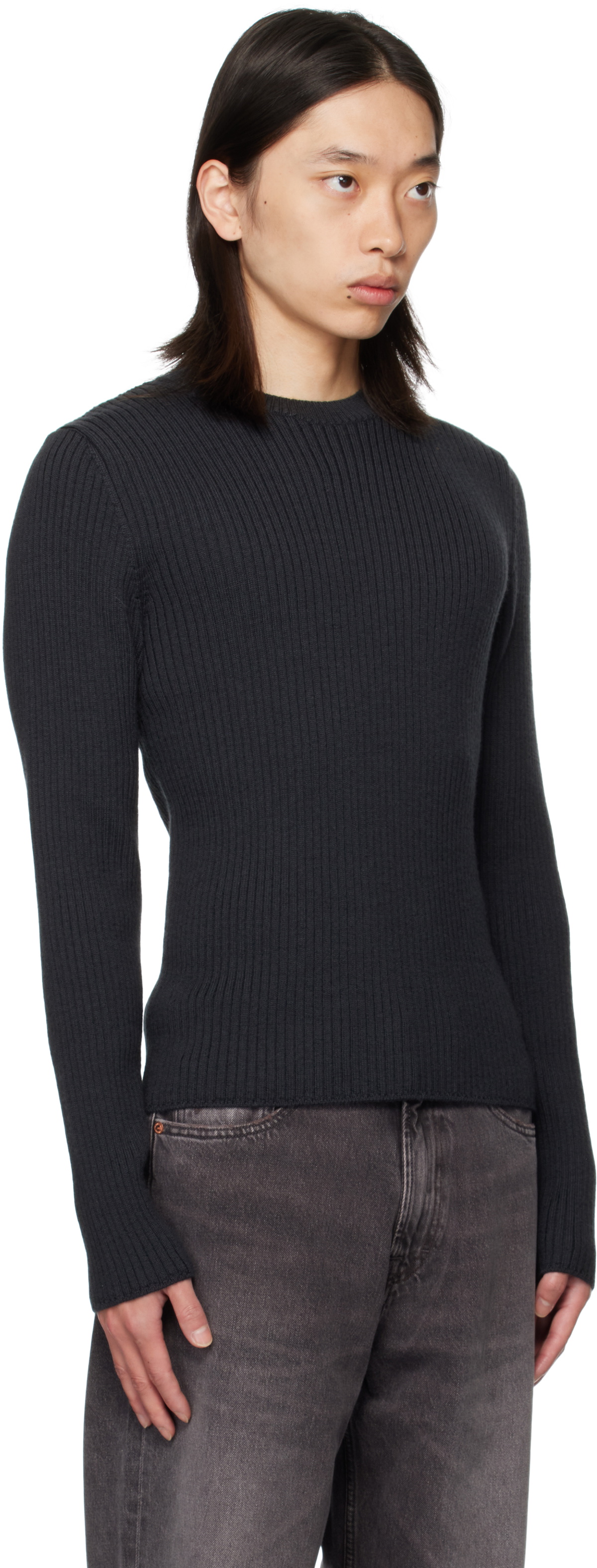 OUR LEGACY Black Compact Round Sweater Our Legacy