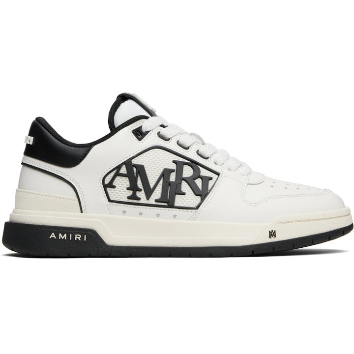 Photo: AMIRI White & Black Classic Low Sneakers