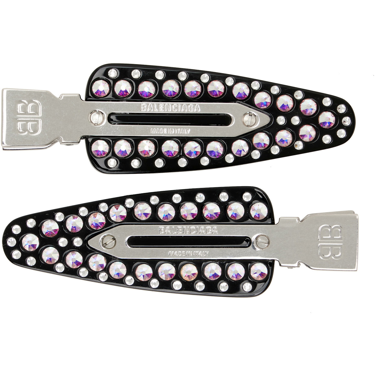 Balenciaga Two-Pack Black Salon BB Hair Clips