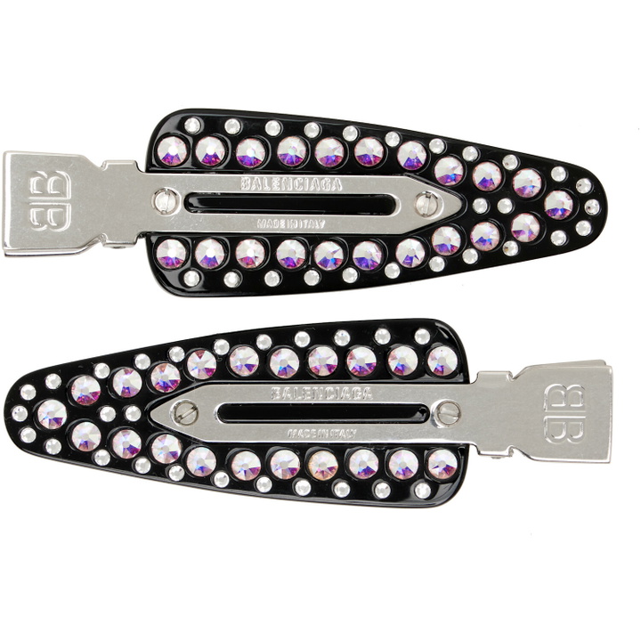 Photo: Balenciaga Two-Pack Black Salon BB Hair Clips