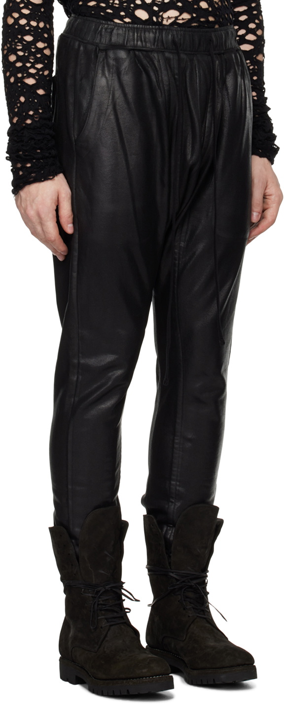 Julius Black Coated Sweatpants