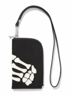 KAPITAL - Thumbs-Up Appliquéd Leather Pouch