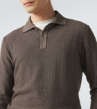 Agnona Wool and silk polo sweater