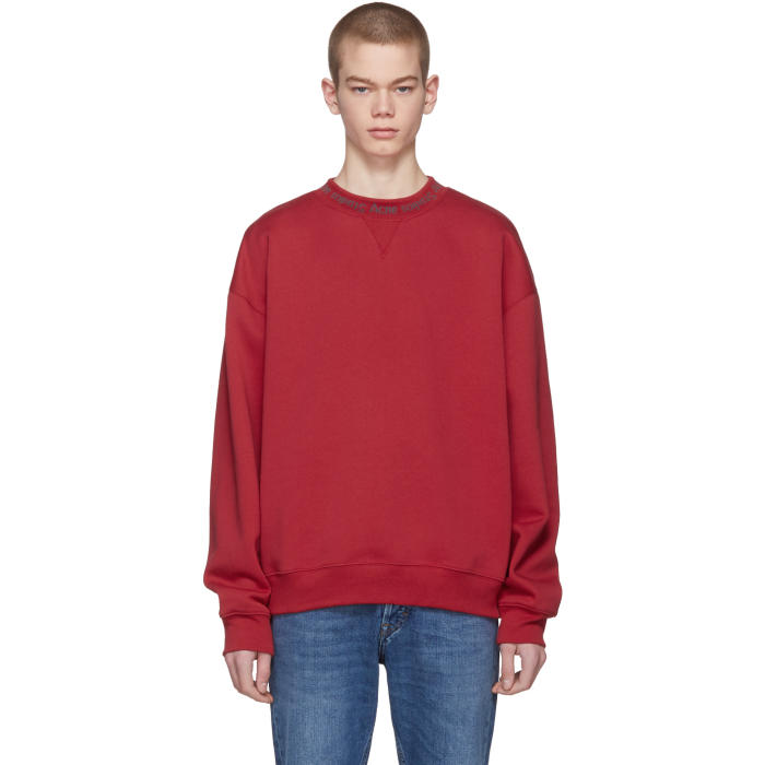 Photo: Acne Studios Red Flogho Sweatshirt