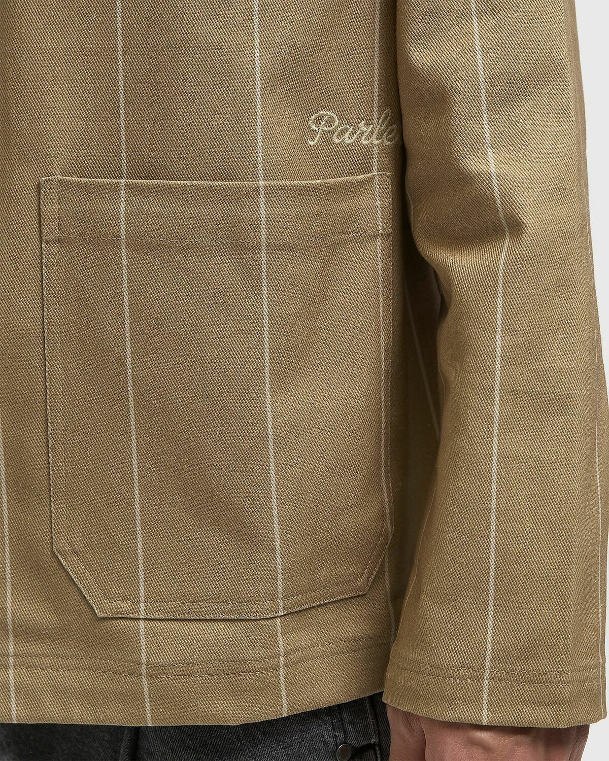 Parlez Flow Jacket Brown Mens Overshirt