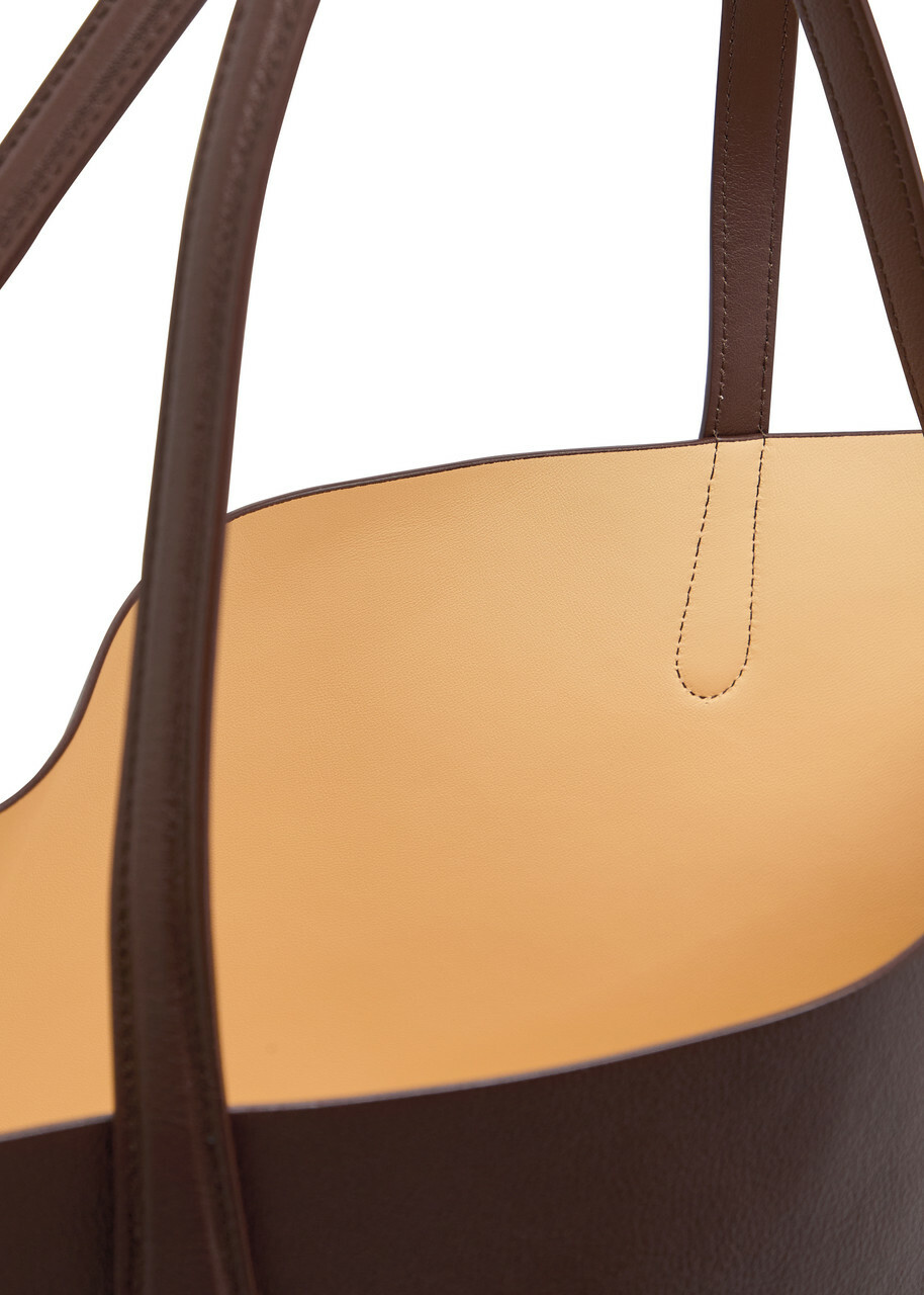 Mansur Gavriel Everyday Grained Leather Tote bag - Chocolate - One Size