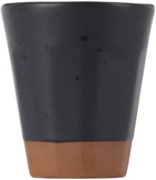 BKLYN CLAY Black Faceted Tumbler