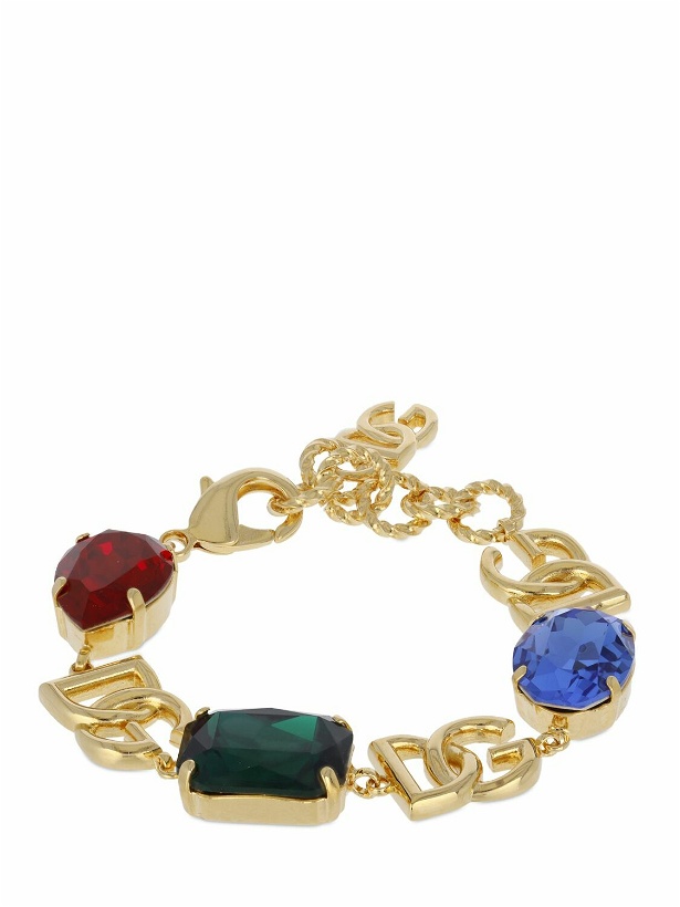 Photo: DOLCE & GABBANA - Dg Logo Multicolor Crystal Bracelet