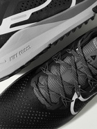 Nike Running - React Pegasus Trail 4 Rubber-Trimmed Mesh Running Sneakers - Black