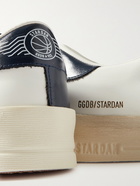 Golden Goose - Stardan Suede-Trimmed Leather Sneakers - White