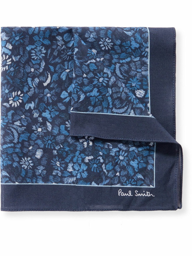 Photo: Paul Smith - Floral-Print Cotton Pocket Square