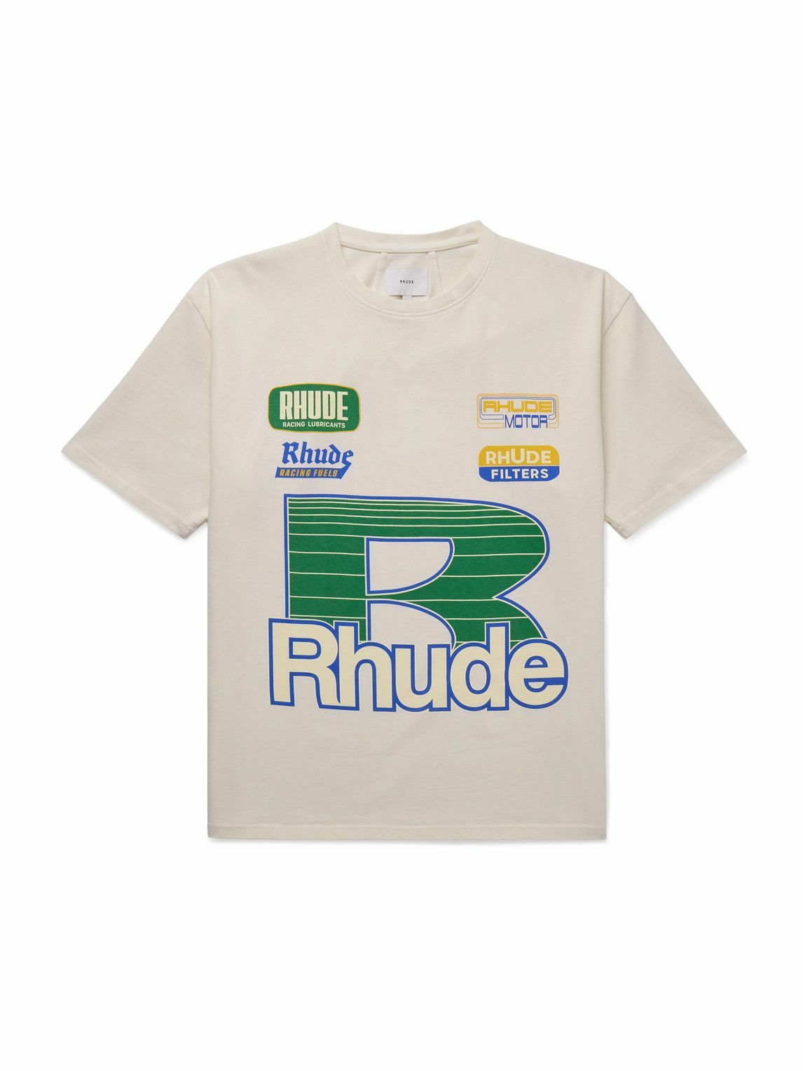 ★Rhude★ オフホワイト Cadre Tシャツ 251923M213030_1.jpg