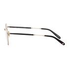 Garrett Leight Gold and Black Grant Glasses