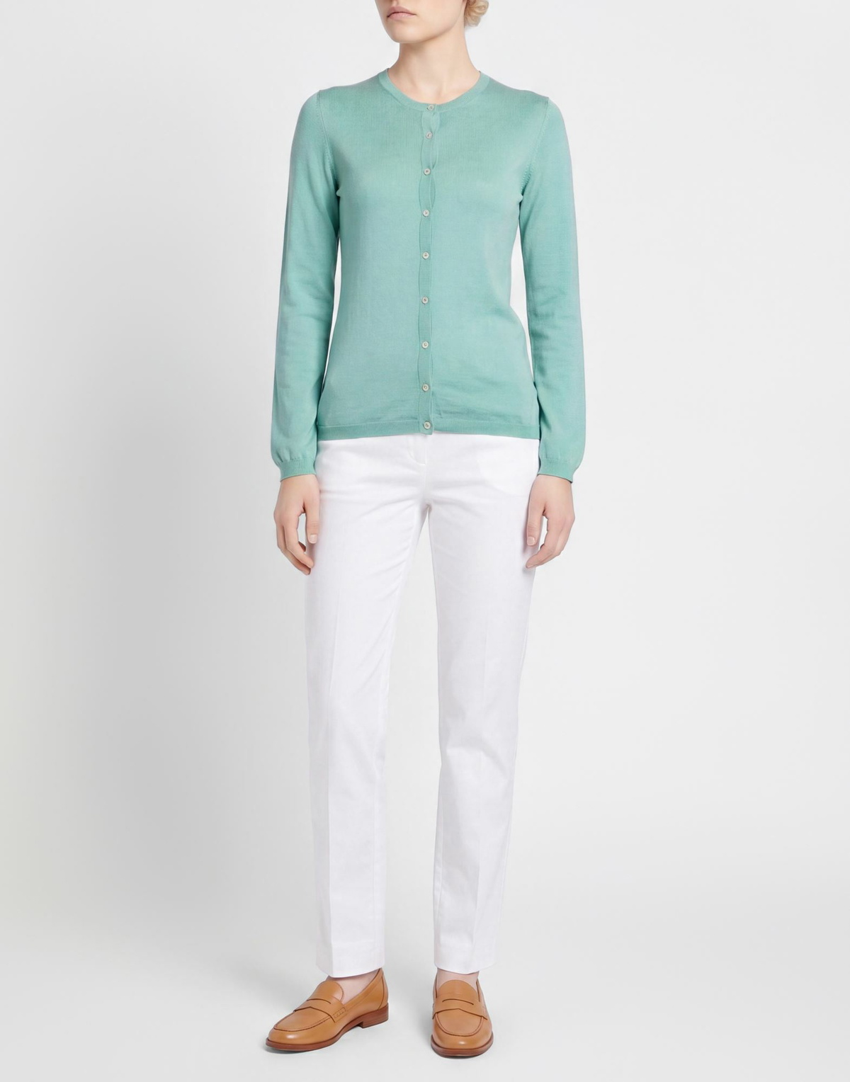 Malo Womens Cardigan in Turquoise