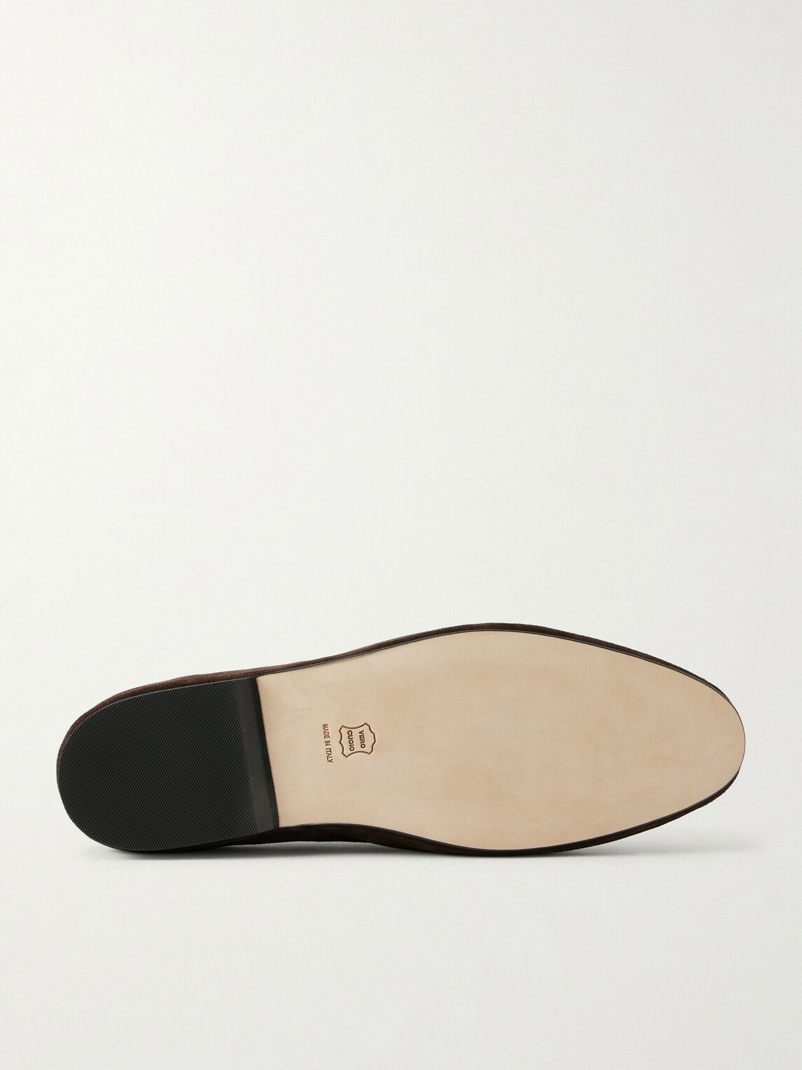 Rubinacci - Marphy Tasselled Leather-Trimmed Suede Loafers - Brown