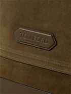 TOM FORD - Leather-Trimmed Suede Tote Bag