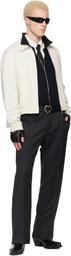 Ernest W. Baker Black Loose Fit Flare Trousers