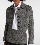 Dolce&Gabbana Cropped wool-blend tweed jacket
