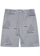 Jacquemus Le Short Caleçon Striped Jacquard Cotton Shorts Multicoloured