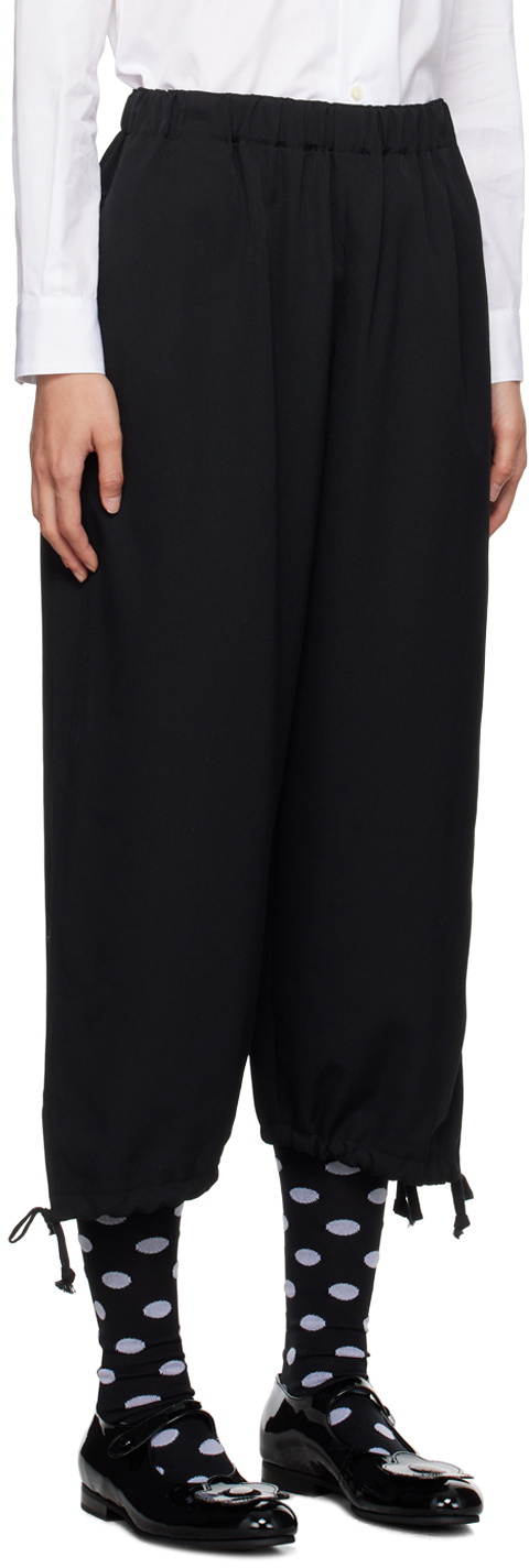 Comme des Garçons Girl Black Drawstring Trousers