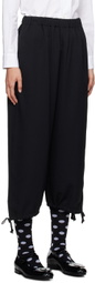 Comme des Garçons Girl Black Drawstring Trousers