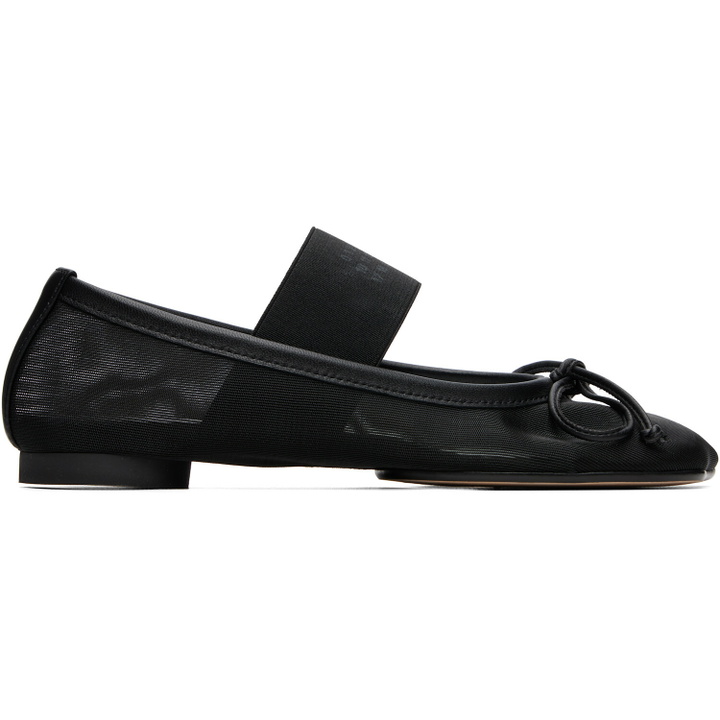 Photo: MM6 Maison Margiela Black Anatomic Numeric Ballerina Flats