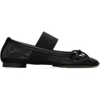 MM6 Maison Margiela Black Anatomic Numeric Ballerina Flats