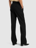 SAINT LAURENT - High Waist Wool Pants