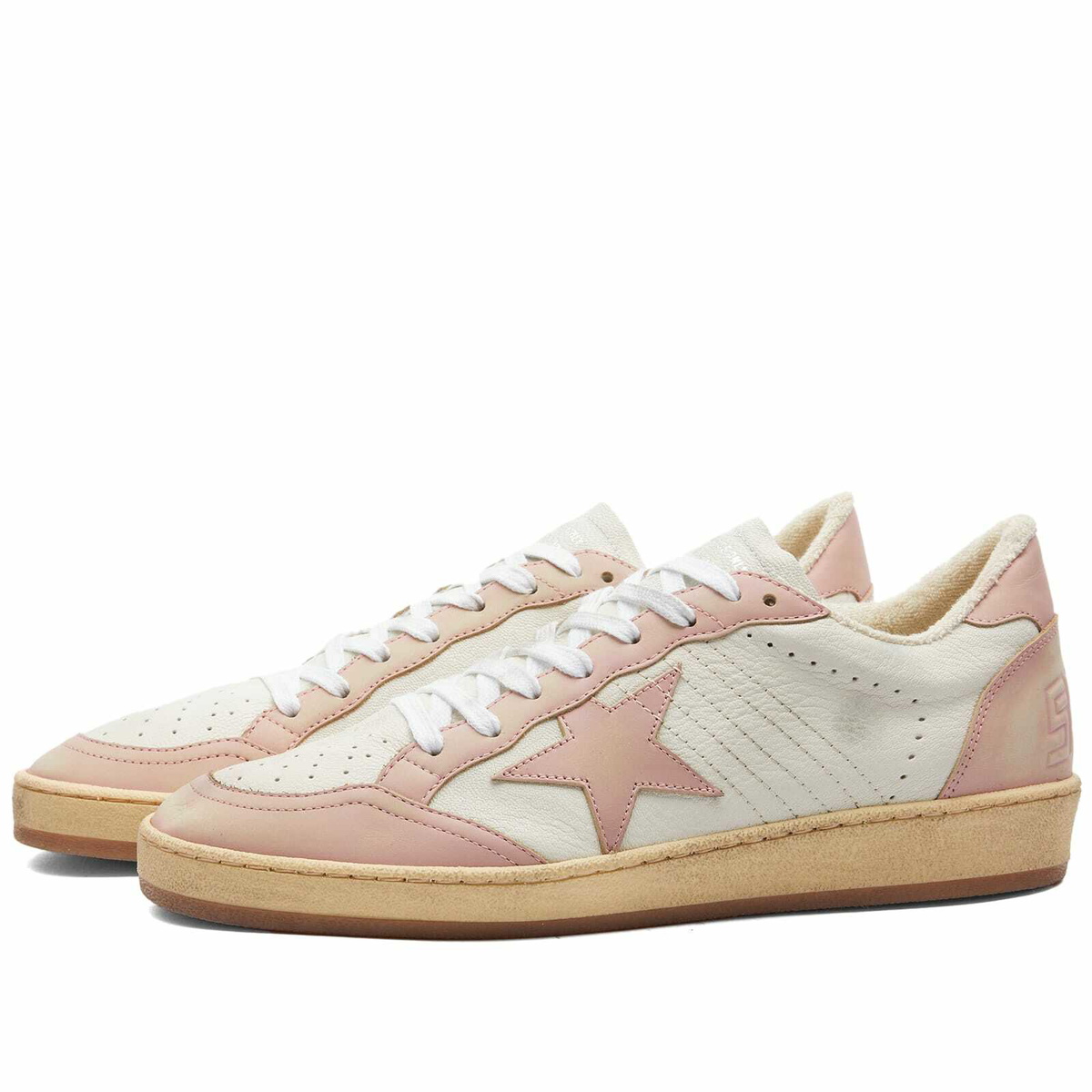 Golden Goose Women's Ball Star Leather Sneakers in White