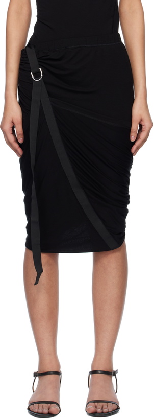 Photo: Helmut Lang Black Wind Midi Skirt