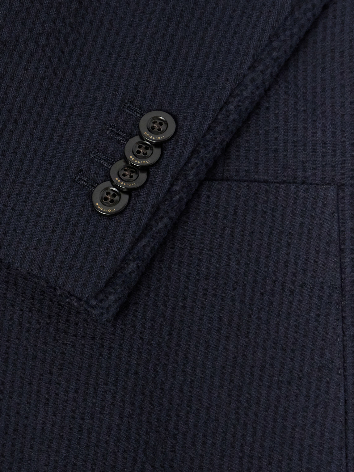 Boglioli - Cotton-Seersucker Blazer - Blue