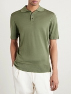 Barena - Marco Merino Wool Polo Shirt - Green