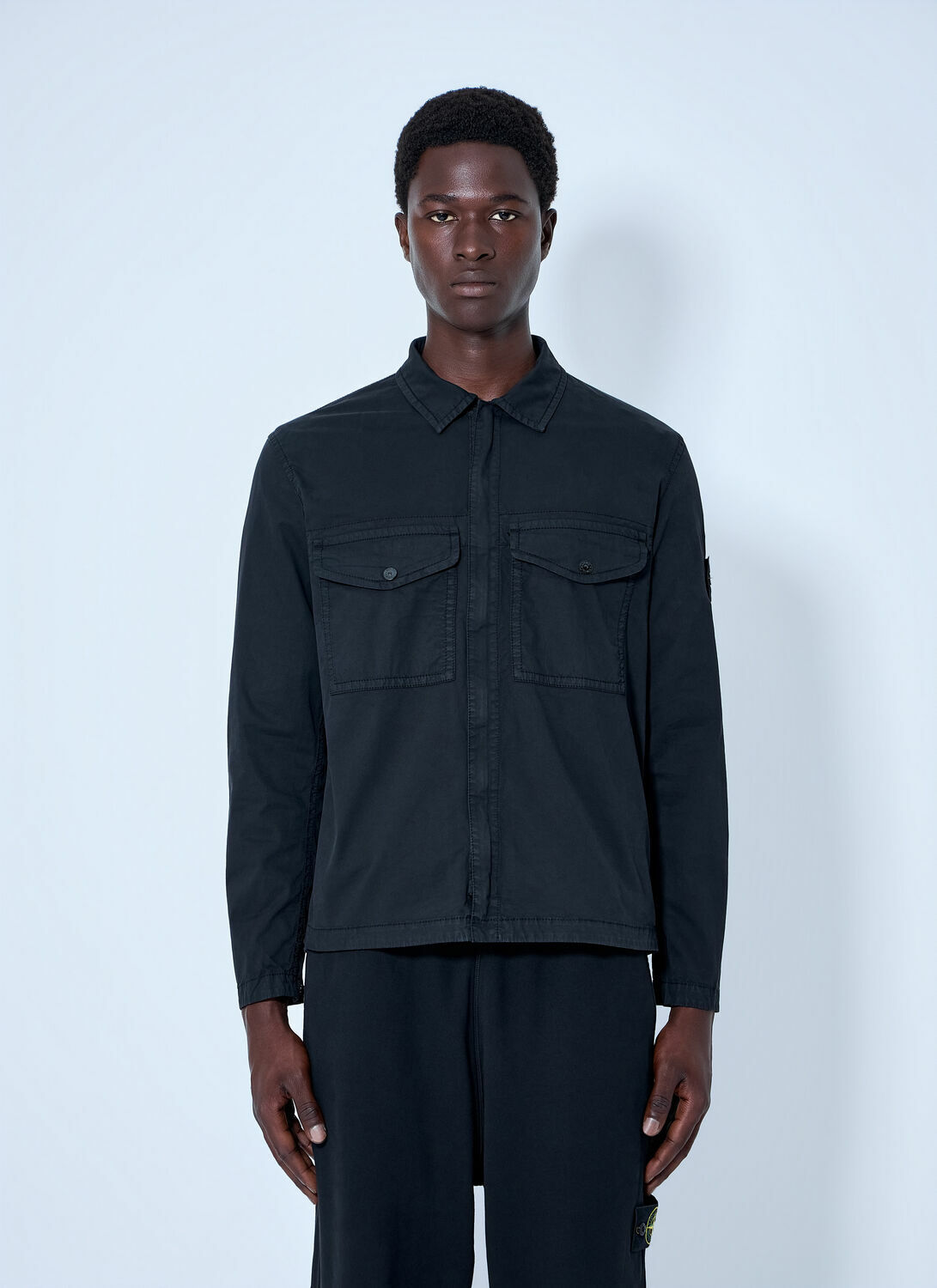 Stone Island Button-Down Cotton Shirt