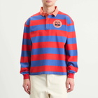 Bode Men's Clubhouse Rugby Shirt in Red