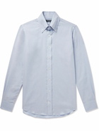 Thom Sweeney - Button-Down Collar Cotton-Twill Shirt - Blue