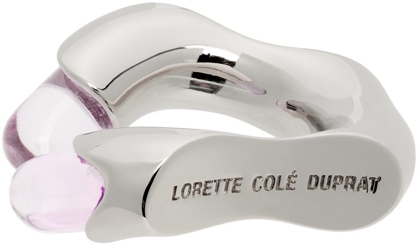 Lorette Colé Duprat Silver & Pink Resin Ring