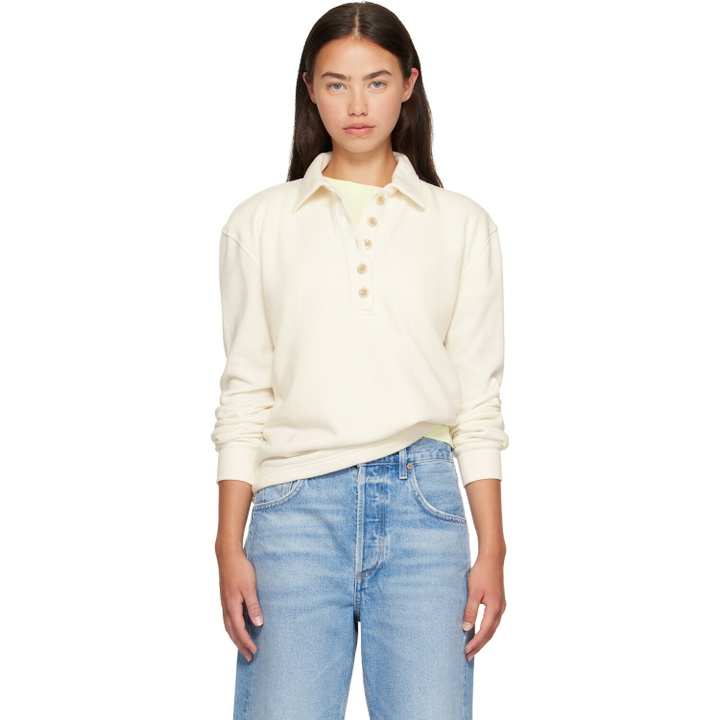 Photo: Citizens of Humanity Off-White Vintage Polo