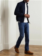 Canali - Slim-Fit Straight-Leg Stretch-Denim Jeans - Blue