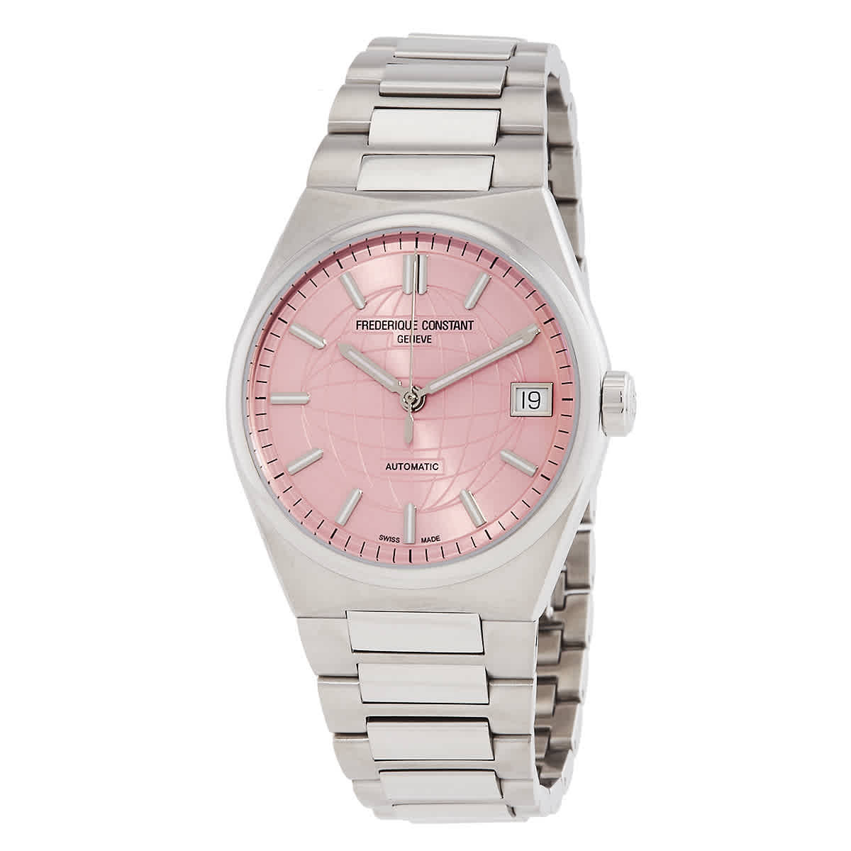 Frederique Constant Highlife Automatic Pink Dial Ladies Watch FC-303LP2NH6B