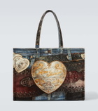 Acne Studios Logo trompe l'œil canvas tote bag