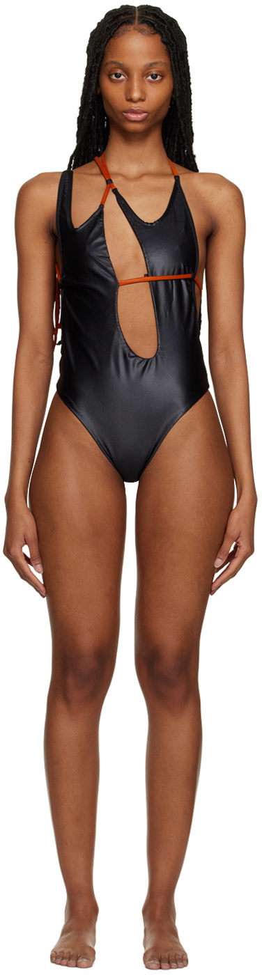 Ottolinger Black Laced One-Piece Swimsuit