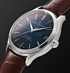 Baume & Mercier - Clifton Baumatic Automatic Chronometer 40mm Stainless Steel and Alligator Watch, Ref. No. M0A10517 - Blue