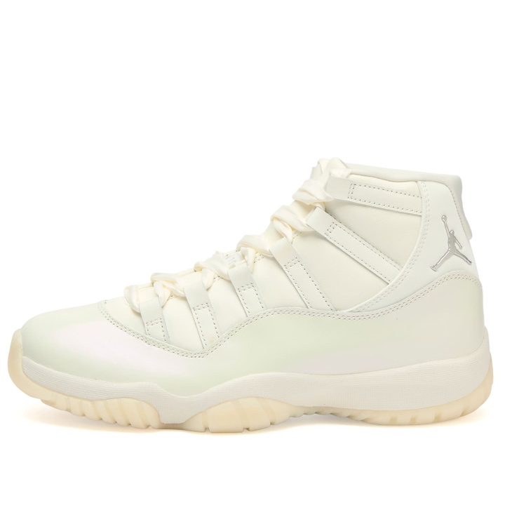 Photo: Air Jordan Women's 11 Retro W Sneaker in Sail/Pearl Grey/White/Mtlc Silver