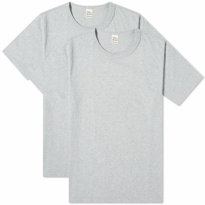 Photo: The Real McCoy's Men's T-Shirt - 2 Pack in Grey