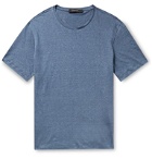 Ermenegildo Zegna - Mélange Linen T-Shirt - Blue