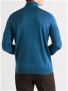 Ermenegildo Zegna - Cashmere and Silk-Blend Rollneck Sweater - Blue